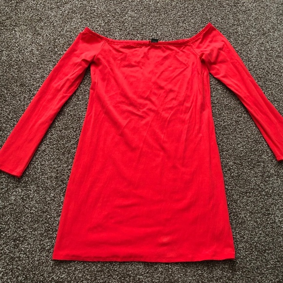 Women’s Off the Shoulder Lace Trim Mini Bodycon Dress - Picture 3 of 4